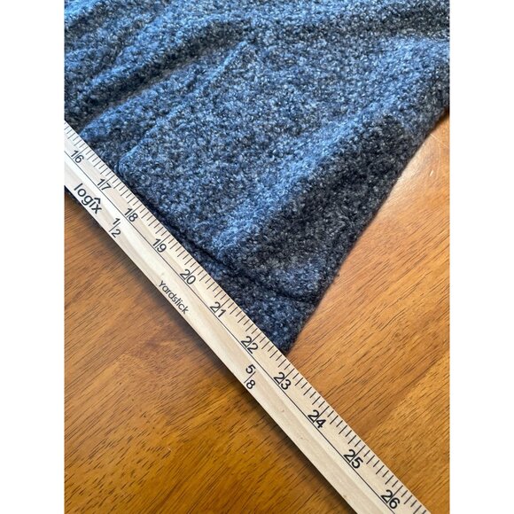 Eileen Fisher Petite Gray Open Front Cardigan Sweater - Picture 5 of 9